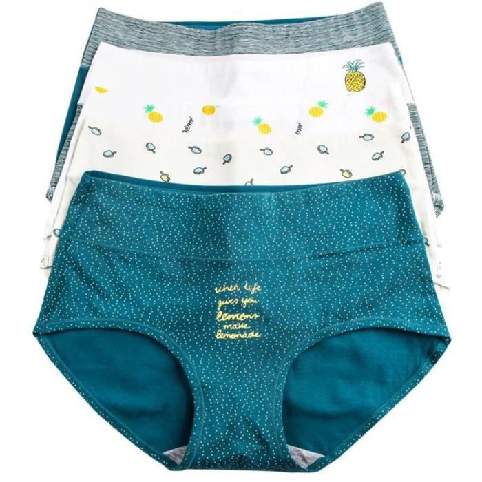 Culottes Bikini Femmes – 100% Coton, Jambe Haute, Pack De 3, 6 Ou 12 – Couleur Noire Avec Petit Nœud