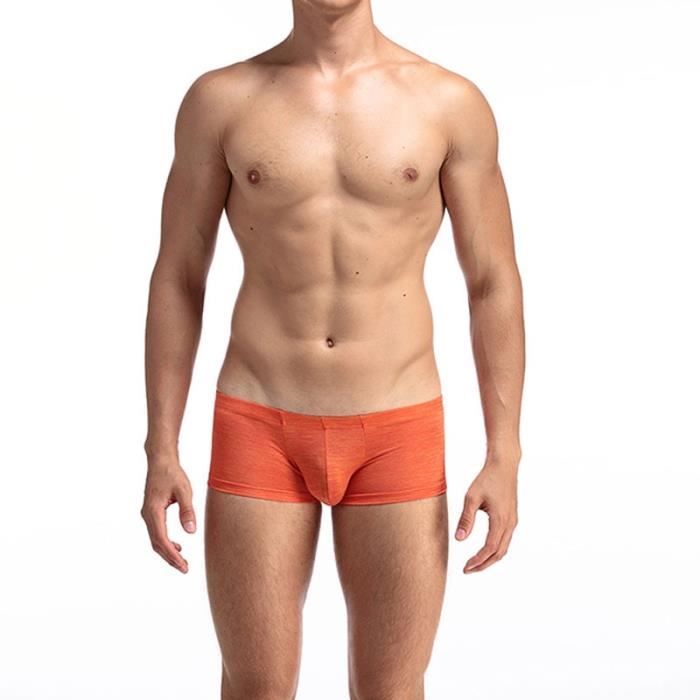 Boxer Homme Coton Côtelé Taille Basse - Confortable, Respirant, Lot De Couleurs (Noir, Violet, Gris...)