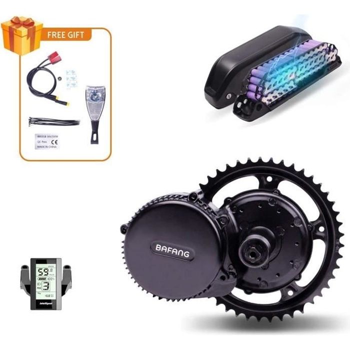 Kit de conversion de vélo électrique à vendre Bafang/8fun moteur BBS02 48V 750W moteur à entraînement central avec batterie - Chine Moteur de Bafang BBS, 48V 500W du moteur 8fun