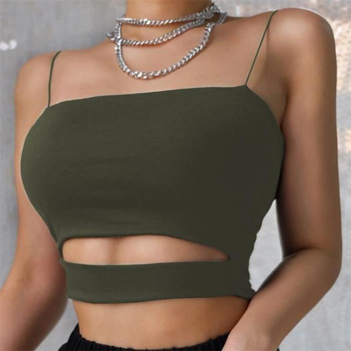 Débardeur Femme Casual Corner Annex - Taille 2X (Large) - Gris Moyen Côtelé - Occasion Très Bon état