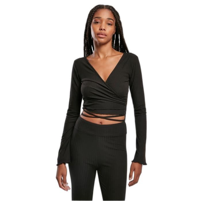 Body manches longues noir femme