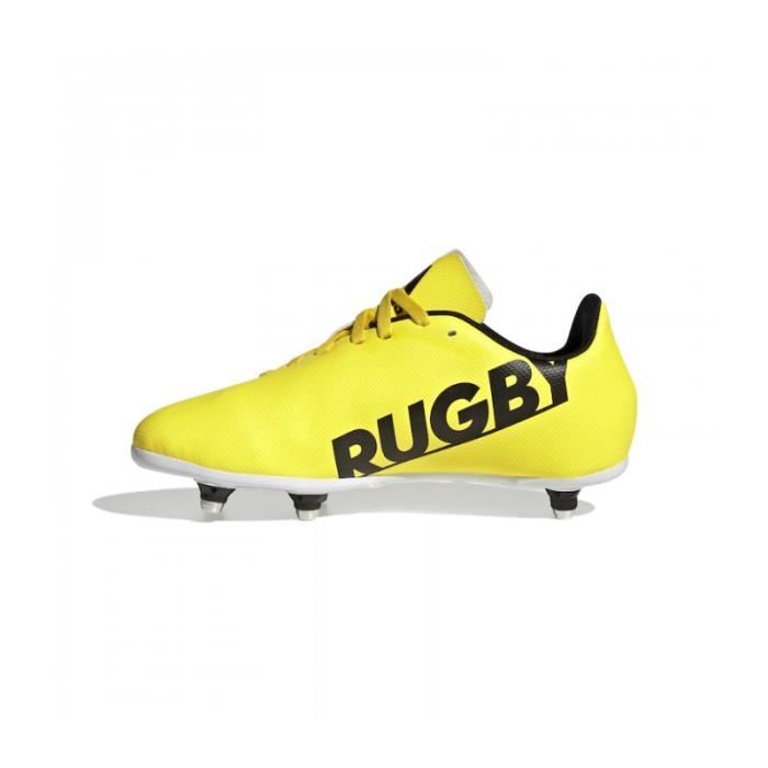 Chaussures de rugby jaune et noir