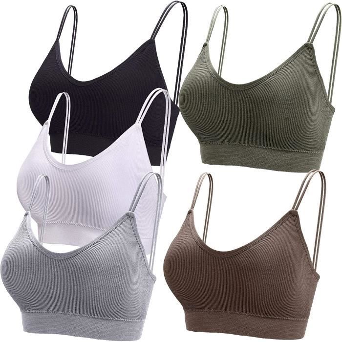 Lot De 2 Brassières Sans Armature Pour Fille (8-14 Ans) - En Coton/élasthanne - Sans Rembourrage - Pour Sport, école, Quotidien