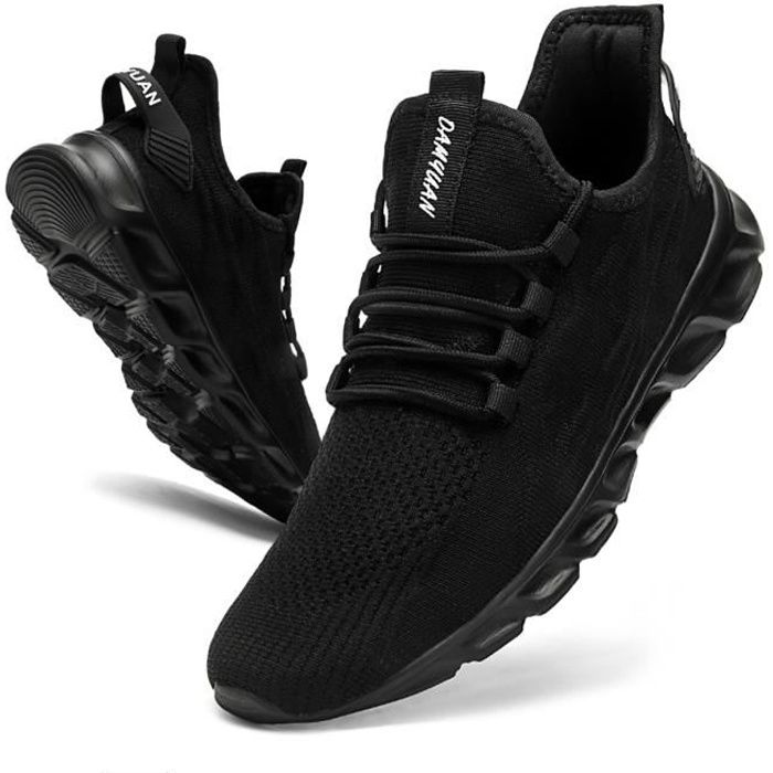 Baskets homme Marque Modele Noir Leger Respirable