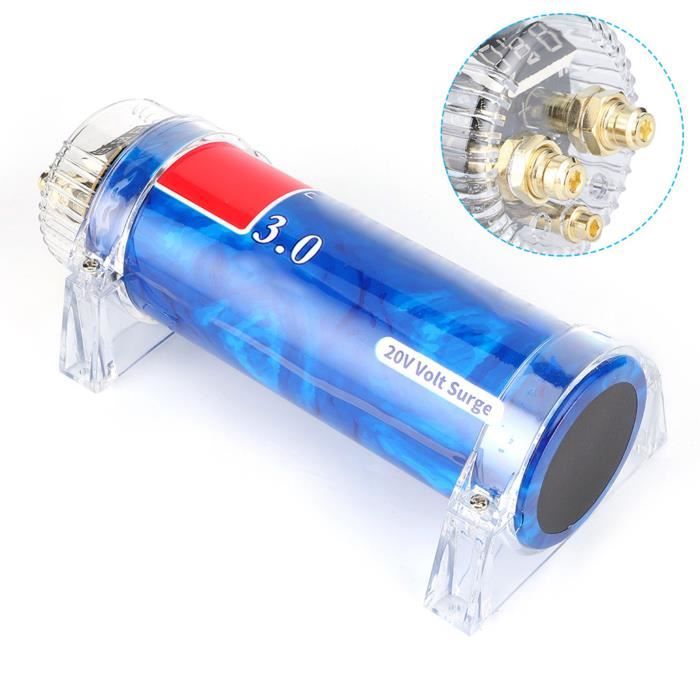 Condensateur De Puissance 4 Farad Pour Audio Voiture - Affichage LED Tension - Ampli Et Sono Auto