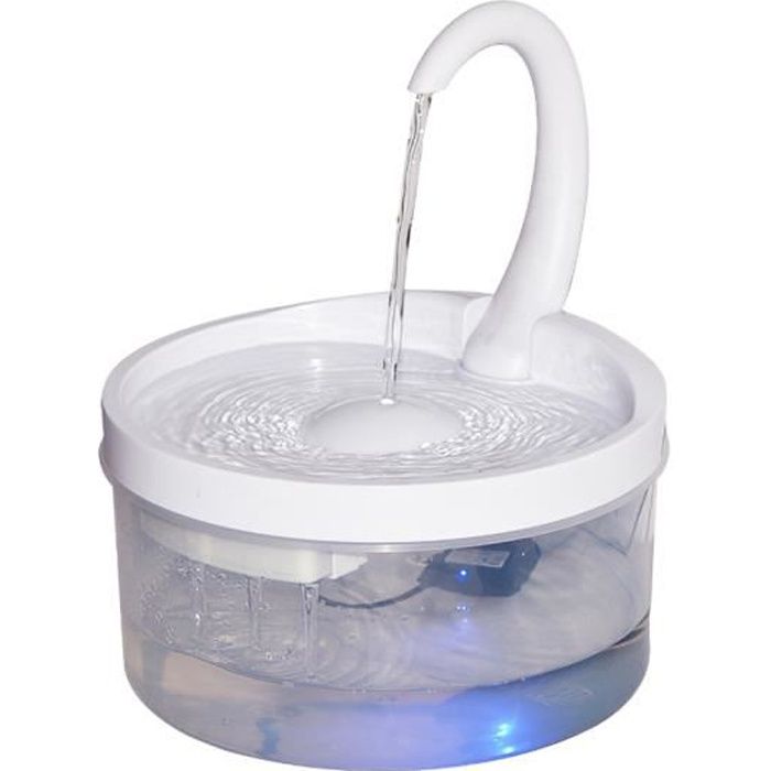 Comparer les prix de Fontaine À Eau Pour Chat - Distributeur Automatique DEau Potable Avec Fenêtre De Niveau DEau À Vision Nocturne Led