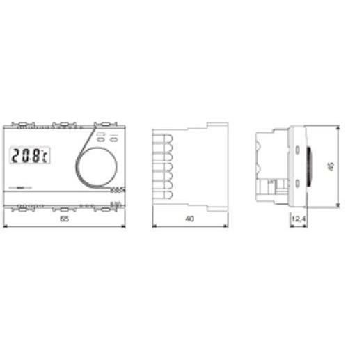 Thermostat électronique encastrable - PERRY - 3V série module 1tite323 ...
