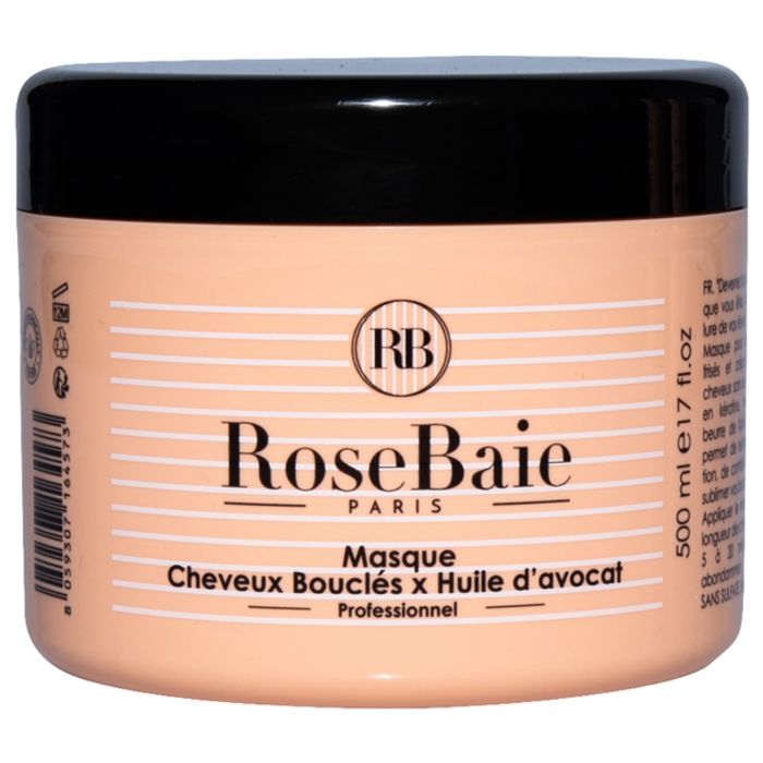 Masque nourrissant - Keratine & huile d'avocat - Cheveux bouclés, frisés & crépus - 500 ml