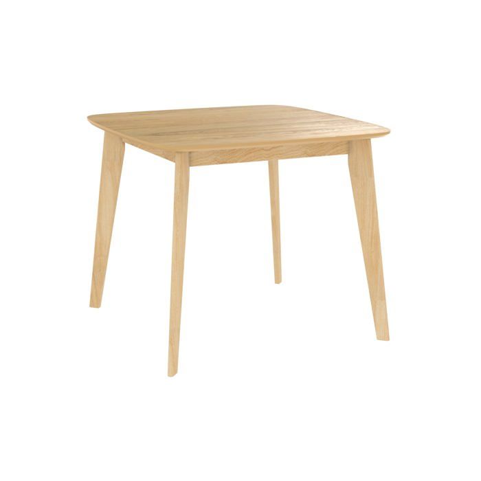 Table carrée 4 personnes en bois clair naturel 90 cm - Julio - Maison Pavane Table carrée 4 personnes en bois clair naturel 90 cm - Julio - Maison Pavane