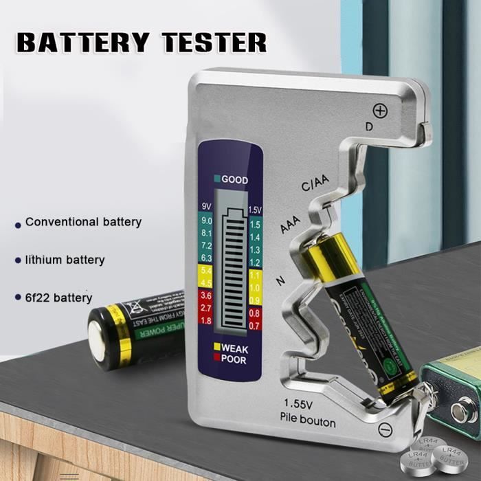 Testeur de batterie, jauge de batterie numérique, pour batterie AA