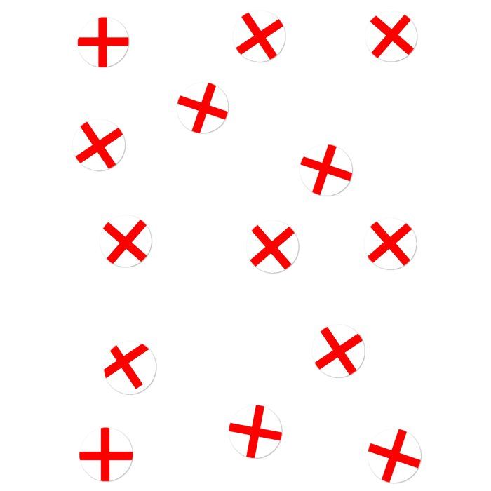 Christian Fabrications 150 Confettis de Table Drapeaux Angleterre