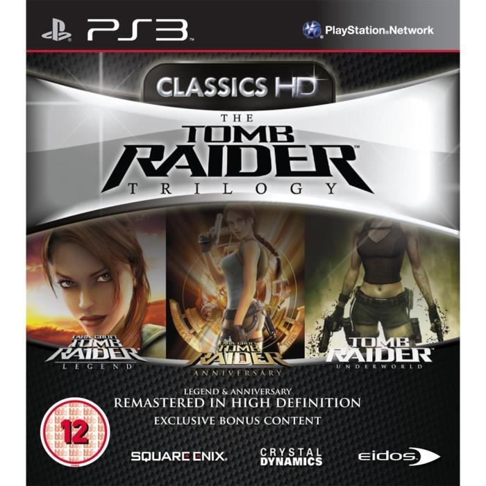 Trilogie Tomb Raider Playstation 3 UK IMPORT Aventure Anglais Blu Ray