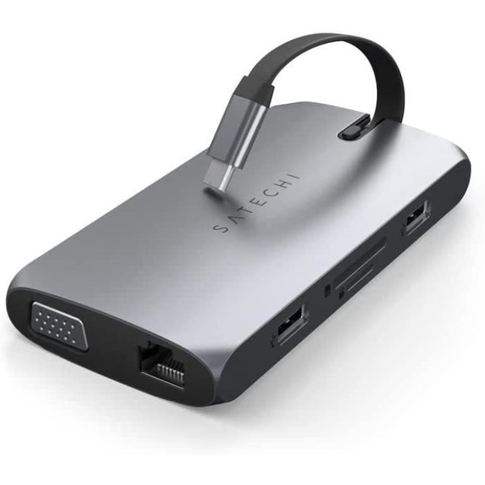 Adaptateur USB-C Multiport Unnderwiss 6-en-1 Pour MacBook Pro Et PC