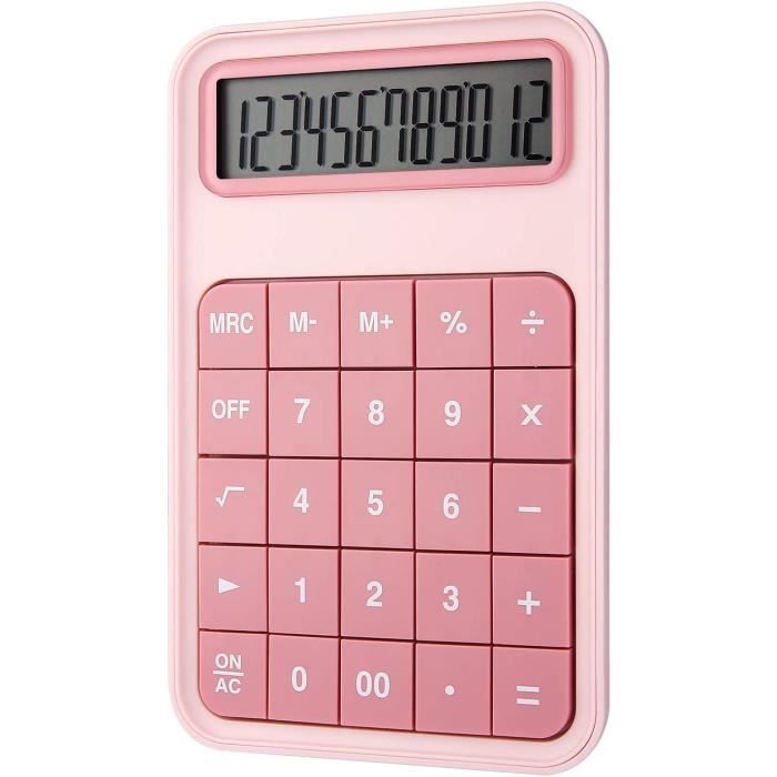 EooCoo Calculatrice De Bureau Fonction Standard, Calculatrice LCD Grand