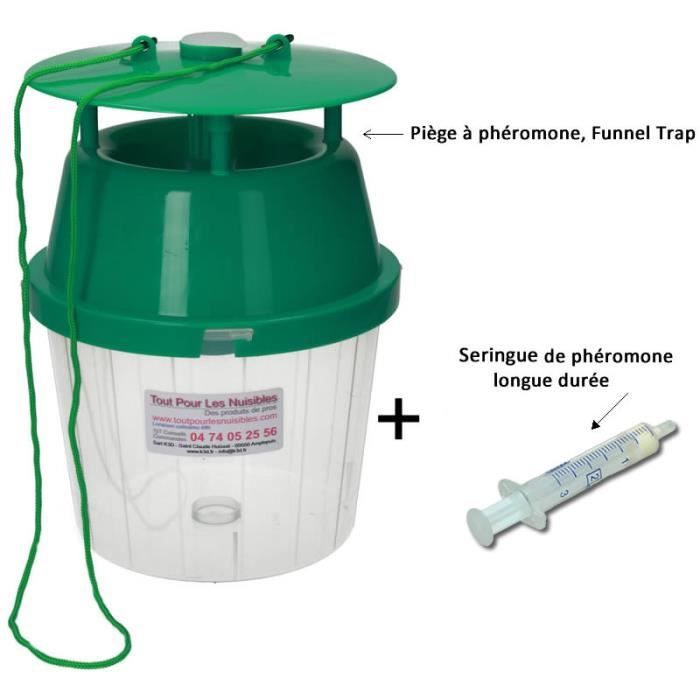 Kit de piégeage : Piège Funnel Trap + 1 phéromone - Pour toute la saison
