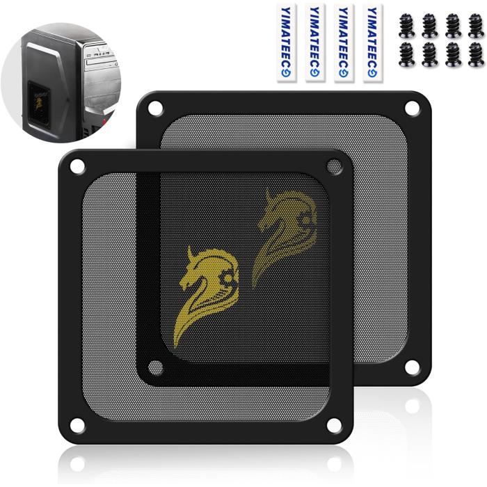 Filtre Anti-Poussière PC - 120mm, Noir, Pour Ventilateur Boîtier