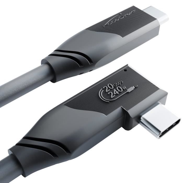 Clé USB 3.2 Gen 1 512 Go – Combo USB-A Et USB-C – Capuchons De Protection – Argent – Vitesse Jusqu’à 400 Mo/s
