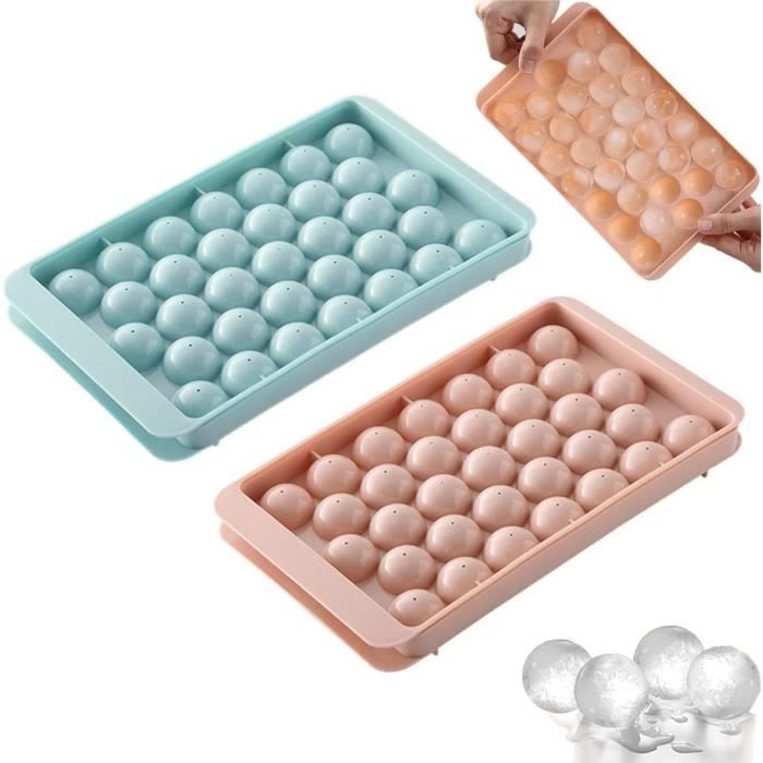 2 Bacs à Glaçons Dreiklang Acier Inoxydable - Levier - Sans Plastique - Style Vintage - Lave-vaisselle