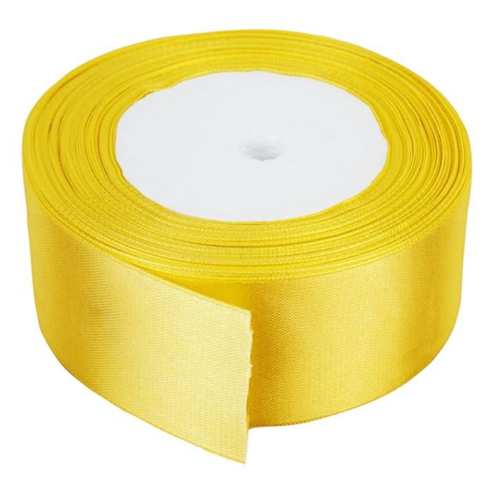 Rouleau De Ruban Double Face En Satin Polyester 25 Mm X 25 M - Pour Bricolage, Mariage, Emballage Cadeaux (Marron)