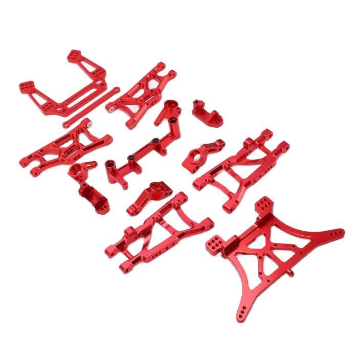 VGEBY Bracci Sospensione Metallici Blu Per TT02 1/10: Supporto Superiore In Alluminio, Upgrade RC
