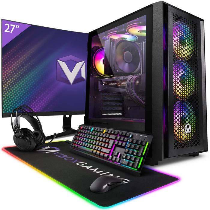 Vibox VIII-84 PC Gamer – 27 Écran Pack – Intel i9 12900KF – RTX 5080 16Go – 32Go RAM – 2To SSD – Win11 – WiFi