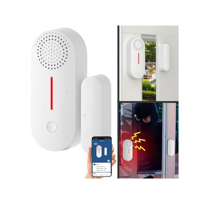 Alarme connectée - XMD - 104.app - Compatible Alexa et Google Assistant - 110 dB - Détection jusquà 8 m