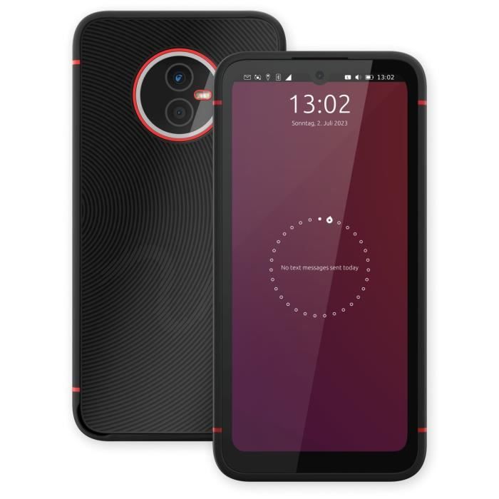 Volla Phone X23 Smartphone avec Ubuntu Touch 6.1 pouces 128 Go de mémoire appareil photo 48 MP batterie remplaçable