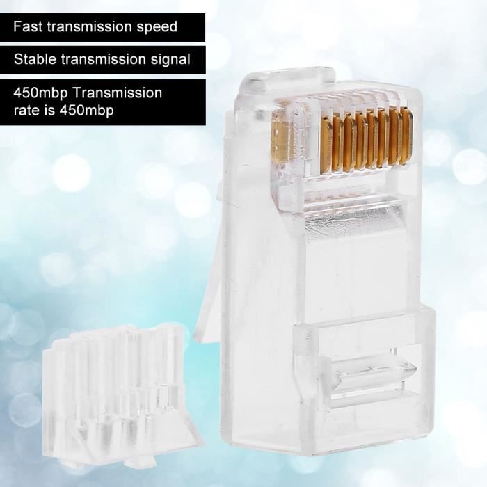 Connecteurs RJ45 Cat6 Pass Through EZ With Crimping Modular Plug, 10-pack, 50-pack - Test Et Avis