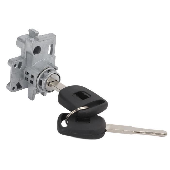 Cylindre De Serrure Porte Avant Gauche + 2 Clés - Compatible Opel Corsa D 2006-2014 - Remplacement Direct & Fiable