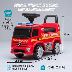 CAMION POMPIERS N°073 MERCEDES LAF 911 Rocher IXO PRESSE 1:43 de re