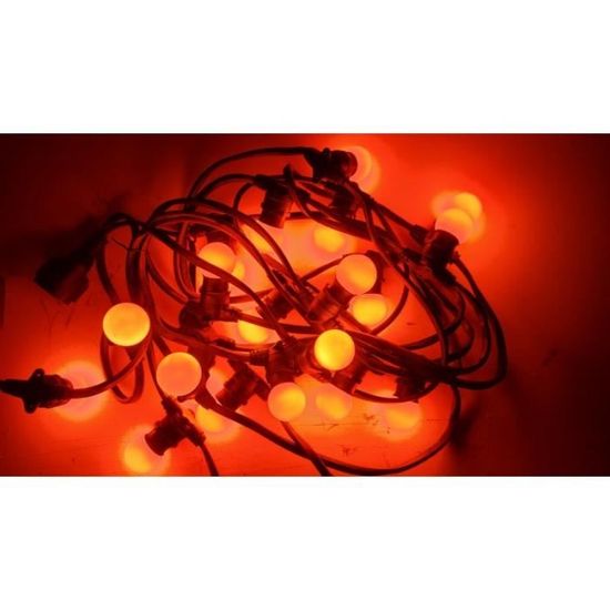Rêvenergie - Guirlande guinguette extérieure lumineuse 20 ampoules b22  blanc 10m - Distriartisan