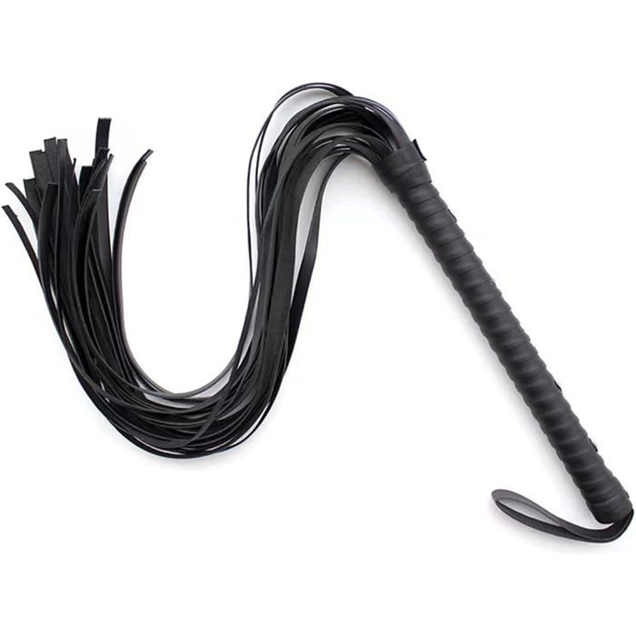 Flogger Cuir Noir Art Of Whips - 36 Lanières Cuir Daim - Grand Modèle 28 Pouces