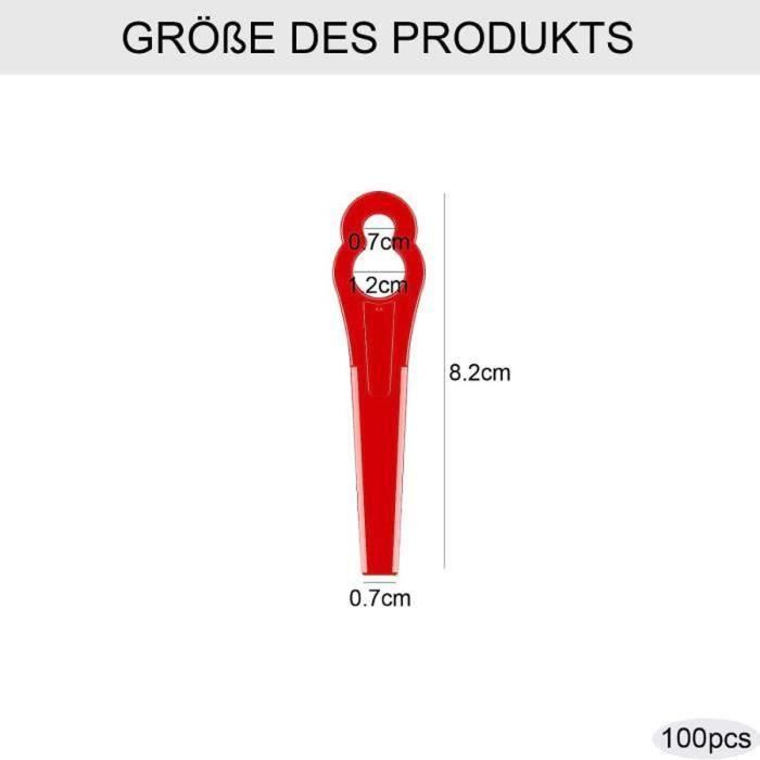 Lot De 2 Lames De Rechange En Métal Pour Coupe-bordures 200 W - Compatible Avec Tondeuses à Tapis Capet, Acier Inoxydable - 7
