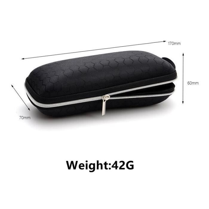 Boîte à Lunettes Rigide En Tissu Denim Portable, étui à Lunettes Avec Fermeture éclair, étui De Protection Pour Lunettes