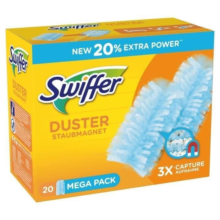 Lot de 2] SWIFFER DUSTER Recharge pour plumeau anti poussière x20