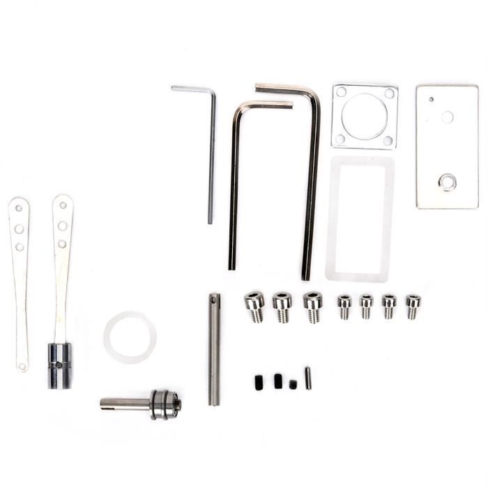 Modèle De Moteur Stirling à Air Chaud – Générateur Éducatif En Métal – 16x6x4.2 Cm – 430 G – Kit DIY