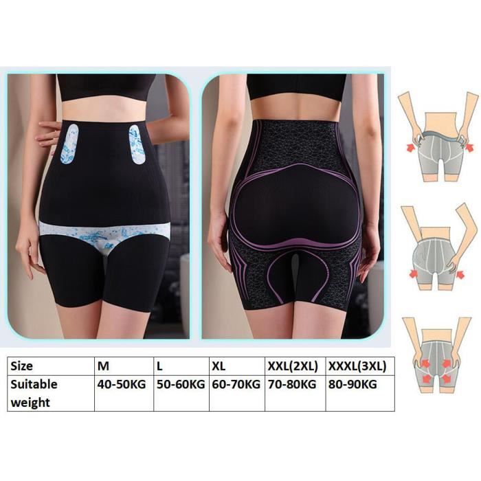 Gaine Ventre Plat LODAY – Double Couche Gaine Culotte Taille Femme, Sculpte La Silhouette Et Soutient Le Dos
