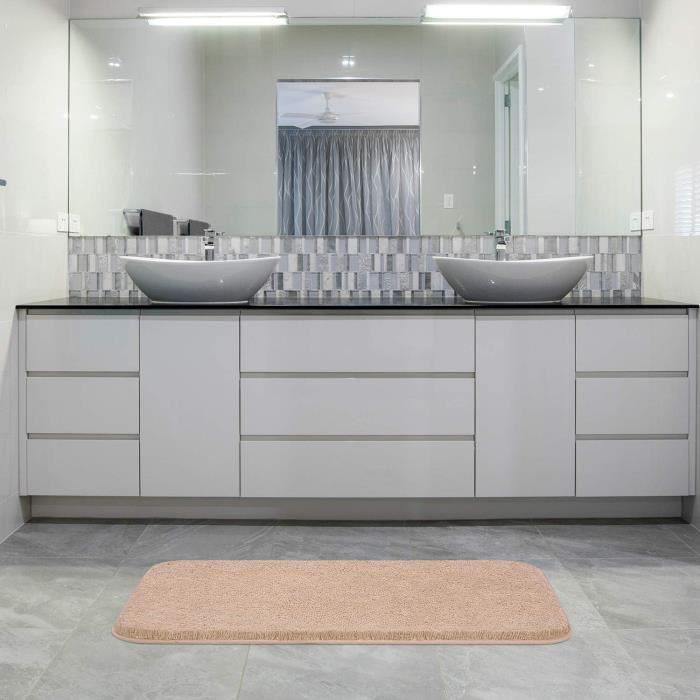 Homaxy Tapis De Bain Antidérapant Et Lavable - En Microfibre Douce
