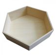 Etagère hexagonale en bois personnalisable 30 x 26 x 10 cm-2