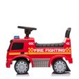 Camion de pompiers Mercedes à enfourcher - Mercedes - Rouge - Pour enfants de 12 mois à 3 ans-2