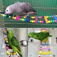 jouets pour oiseaux pour perroquet, échelle, balançoire, dressage pont arc-en-ciel pour perroquets, perruches, conures, cokatoo-2