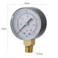 Barre TS-50 de manomètre de pression d'eau de filtre de station thermale de piscine mini 0-60 psi 0-4-2