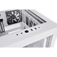 Thermaltake Divider 200 TG Snow Micro-tour Boîtier PC blanc 2 ventilateurs pré-installés, fenêtre latérale, filtre anti-2