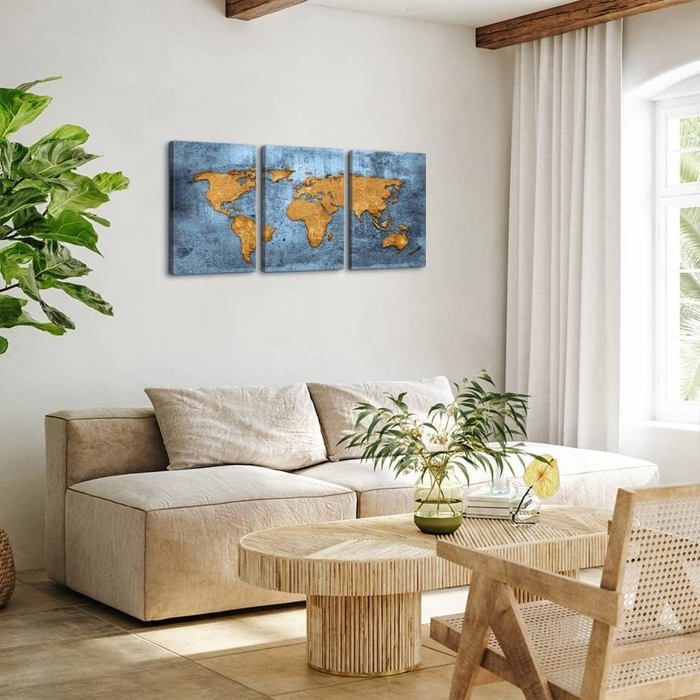 Impression sur toile représentant une chouette bleue
