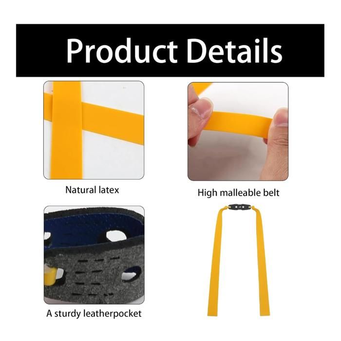 Lot De 5 élastiques Pour Fronde/catapulte – Épaisseur 0,65 Mm, Longueur 25 Cm