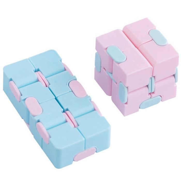 Cube Vert Anti-Stress – Jouet Sensoriel à Presser, Lente Rémontée, Silicone, Pour Anxiété Et TDAH