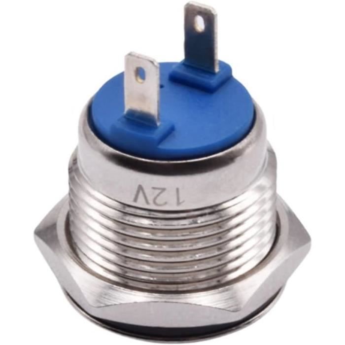 Indicateur LED étanche de 8 mm, 3 V 5-6 V 12 V 24 V 220 V voyant LED (rouge), pas facile à oxyder, étanche et ignifuge