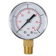 Barre TS-50 de manomètre de pression d'eau de filtre de station thermale de piscine mini 0-60 psi 0-4-3