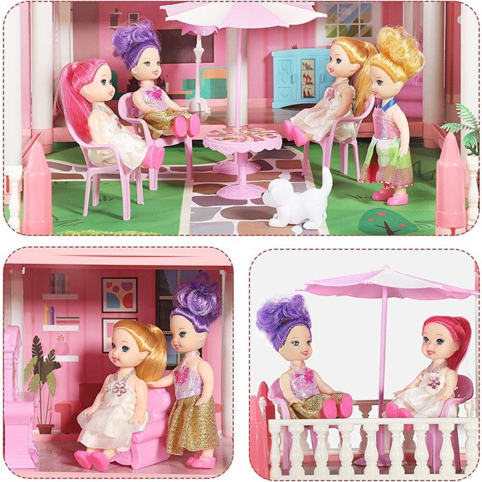 Ensemble De Meubles De Maison De Poupée 34 Pièces - Puzzle 3D En Bois Decoupe Au Laser Maison De Poupee Miniature Diy Modeles Et Accessoires