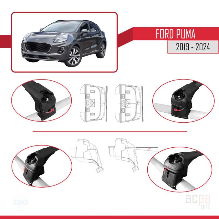 Barres De Toit ACE-2 Compatible Renault Talisman Break 2015-2022 - 2 Barres Aluminium Noir Porte-Bagages